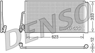 Denso Kondensator, Klimaanlage [Hersteller-Nr. DCN05102] für Mini von DENSO