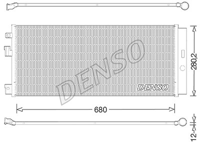 Denso Kondensator, Klimaanlage [Hersteller-Nr. DCN20023] für Opel von DENSO