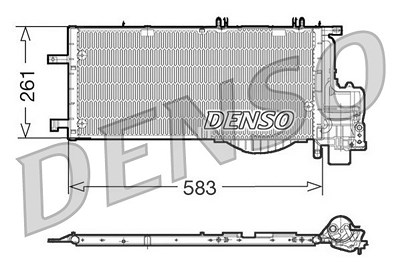 Denso Kondensator, Klimaanlage [Hersteller-Nr. DCN20022] für Opel von DENSO