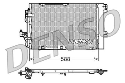 Denso Kondensator, Klimaanlage [Hersteller-Nr. DCN20011] für Opel von DENSO