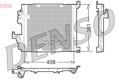 Denso Kondensator, Klimaanlage [Hersteller-Nr. DCN20012] für Opel, Vauxhall von DENSO