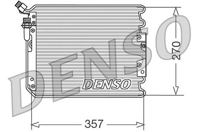 Denso Kondensator, Klimaanlage [Hersteller-Nr. DCN28001] für Porsche von DENSO