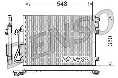 Denso Kondensator, Klimaanlage [Hersteller-Nr. DCN23008] für Renault von DENSO