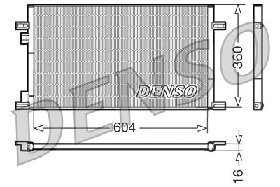 Denso Kondensator, Klimaanlage [Hersteller-Nr. DCN23019] für Renault von DENSO