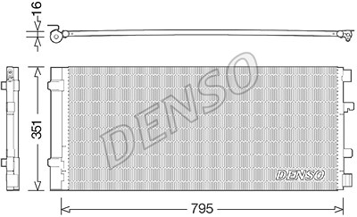 Denso Kondensator, Klimaanlage [Hersteller-Nr. DCN23037] für Opel, Renault von DENSO