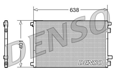 Denso Kondensator, Klimaanlage [Hersteller-Nr. DCN23012] für Renault von DENSO