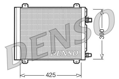 Denso Kondensator, Klimaanlage [Hersteller-Nr. DCN23004] für Renault von DENSO