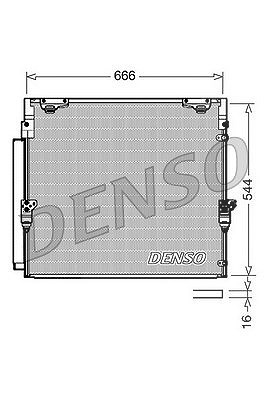 Denso Kondensator, Klimaanlage [Hersteller-Nr. DCN50036] für Toyota von DENSO