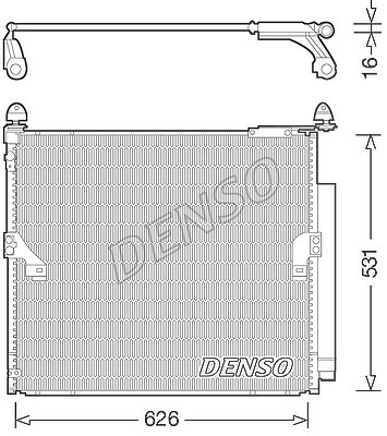 Denso Kondensator, Klimaanlage [Hersteller-Nr. DCN50038] für Toyota von DENSO