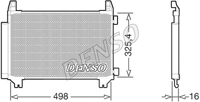 Denso Kondensator, Klimaanlage [Hersteller-Nr. DCN50028] für Toyota von DENSO