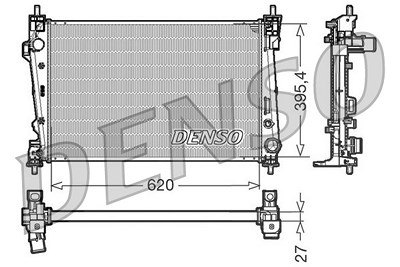 Denso Kühler, Motorkühlung [Hersteller-Nr. DRM01006] für Alfa Romeo von DENSO