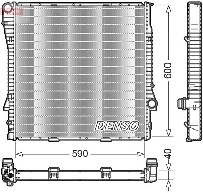 Denso Kühler, Motorkühlung [Hersteller-Nr. DRM05112] für BMW von DENSO
