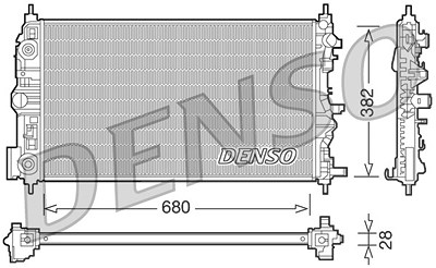 Denso Kühler, Motorkühlung [Hersteller-Nr. DRM15006] für Chevrolet von DENSO