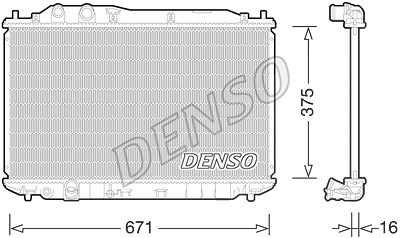 Denso Kühler, Motorkühlung [Hersteller-Nr. DRM40028] von DENSO