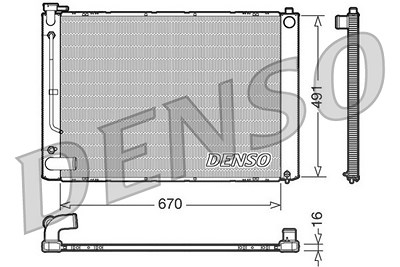 Denso Kühler, Motorkühlung [Hersteller-Nr. DRM50055] für Lexus von DENSO