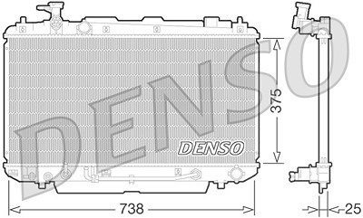 Denso Kühler, Motorkühlung [Hersteller-Nr. DRM50064] für Toyota von DENSO