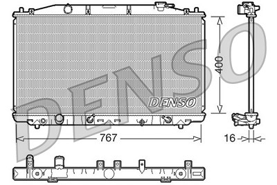 Denso Kühler, Motorkühlung [Hersteller-Nr. DRM40025] für Honda von DENSO