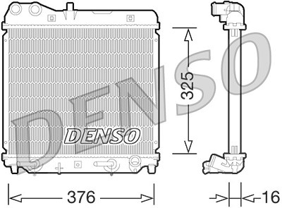 Denso Kühler, Motorkühlung [Hersteller-Nr. DRM40026] für Honda von DENSO