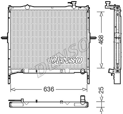 Denso Kühler, Motorkühlung [Hersteller-Nr. DRM43001] für Kia von DENSO