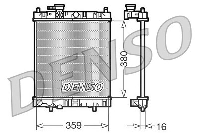 Denso Kühler, Motorkühlung [Hersteller-Nr. DRM46001] für Nissan von DENSO