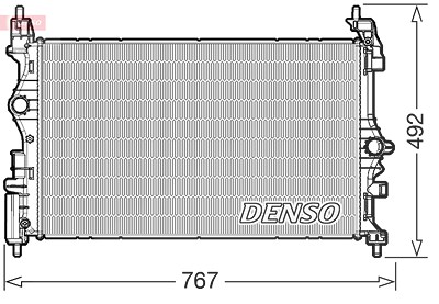 Denso Kühler, Motorkühlung [Hersteller-Nr. DRM20019] für Opel, Vauxhall von DENSO