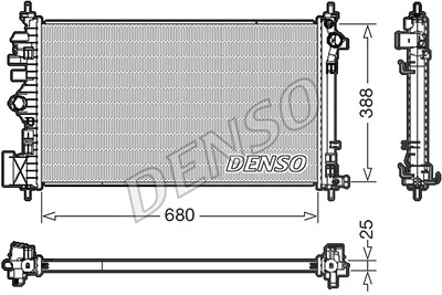 Denso Kühler, Motorkühlung [Hersteller-Nr. DRM20107] für Opel von DENSO