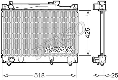 Denso Kühler, Motorkühlung [Hersteller-Nr. DRM47030] für Suzuki von DENSO