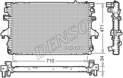 Denso Kühler, Motorkühlung [Hersteller-Nr. DRM32040] für VW von DENSO