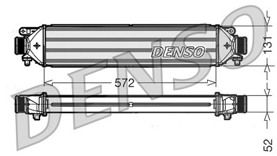Denso Ladeluftkühler [Hersteller-Nr. DIT09109] für Fiat von DENSO
