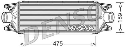 Denso Ladeluftkühler [Hersteller-Nr. DIT12002] für Iveco von DENSO