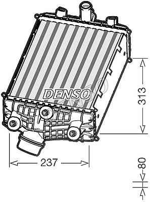 Denso Ladeluftkühler [Hersteller-Nr. DIT28001] für Porsche von DENSO