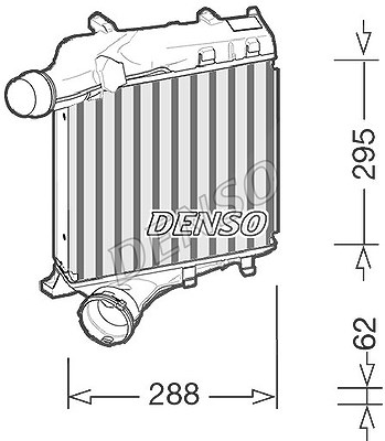 Denso Ladeluftkühler [Hersteller-Nr. DIT28021] für Porsche von DENSO