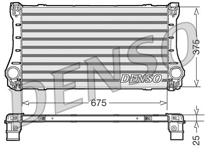 Denso Ladeluftkühler [Hersteller-Nr. DIT50006] für Toyota von DENSO