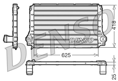 Denso Ladeluftkühler [Hersteller-Nr. DIT50003] für Toyota von DENSO