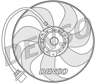 Denso Lüfter, Motorkühlung [Hersteller-Nr. DER32001] für Audi, Skoda, VW von DENSO