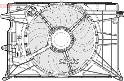 Denso Lüfter, Motorkühlung [Hersteller-Nr. DER09073] für Fiat, Jeep von DENSO