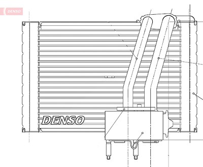Denso Verdampfer, Klimaanlage [Hersteller-Nr. DEV07005] für Citroën, Fiat, Peugeot von DENSO