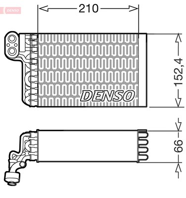 Denso Verdampfer, Klimaanlage [Hersteller-Nr. DEV09015] für Fiat von DENSO