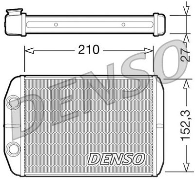 Denso Wärmetauscher, Innenraumheizung [Hersteller-Nr. DRR09073] für Fiat von DENSO