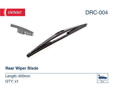 Denso Wischblatt [Hersteller-Nr. DRC-004] für Chrysler, Citroën, Dacia, Fiat, Mg, Nissan, Opel, Peugeot, Renault, Vauxhall von DENSO