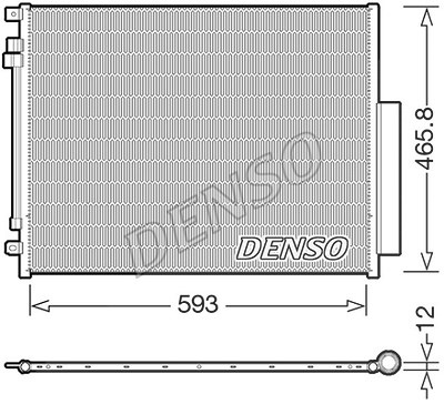 Denso Kondensator, Klimaanlage [Hersteller-Nr. DCN01005] für Alfa Romeo von DENSO