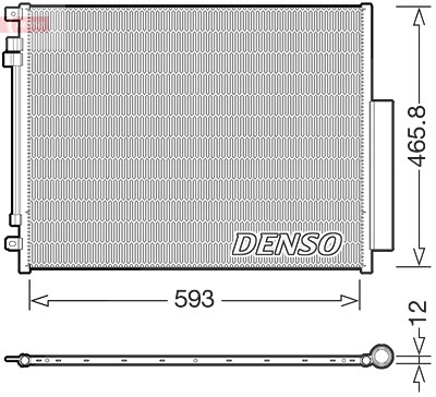 Denso Kondensator, Klimaanlage [Hersteller-Nr. DCN01005] für Alfa Romeo von DENSO