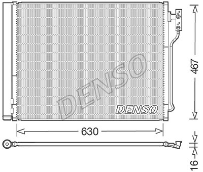 Denso Kondensator, Klimaanlage [Hersteller-Nr. DCN05031] für BMW von DENSO