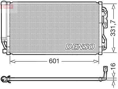 Denso Kondensator, Klimaanlage [Hersteller-Nr. DCN05035] für BMW von DENSO