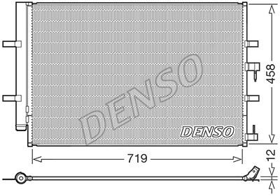 Denso Kondensator, Klimaanlage [Hersteller-Nr. DCN10036] für Ford von DENSO