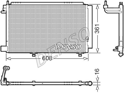 Denso Kondensator, Klimaanlage [Hersteller-Nr. DCN10041] für Ford von DENSO