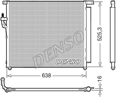 Denso Kondensator, Klimaanlage [Hersteller-Nr. DCN10049] für Ford von DENSO