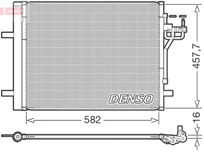 Denso Kondensator, Klimaanlage [Hersteller-Nr. DCN10056] für Ford von DENSO