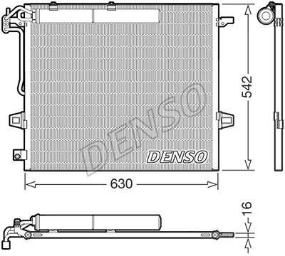 Denso Kondensator, Klimaanlage [Hersteller-Nr. DCN17057] für Mercedes-Benz von DENSO