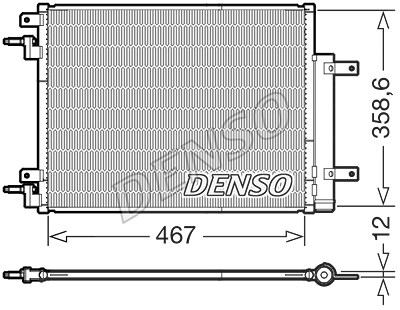 Denso Kondensator, Klimaanlage [Hersteller-Nr. DCN20046] für Opel von DENSO